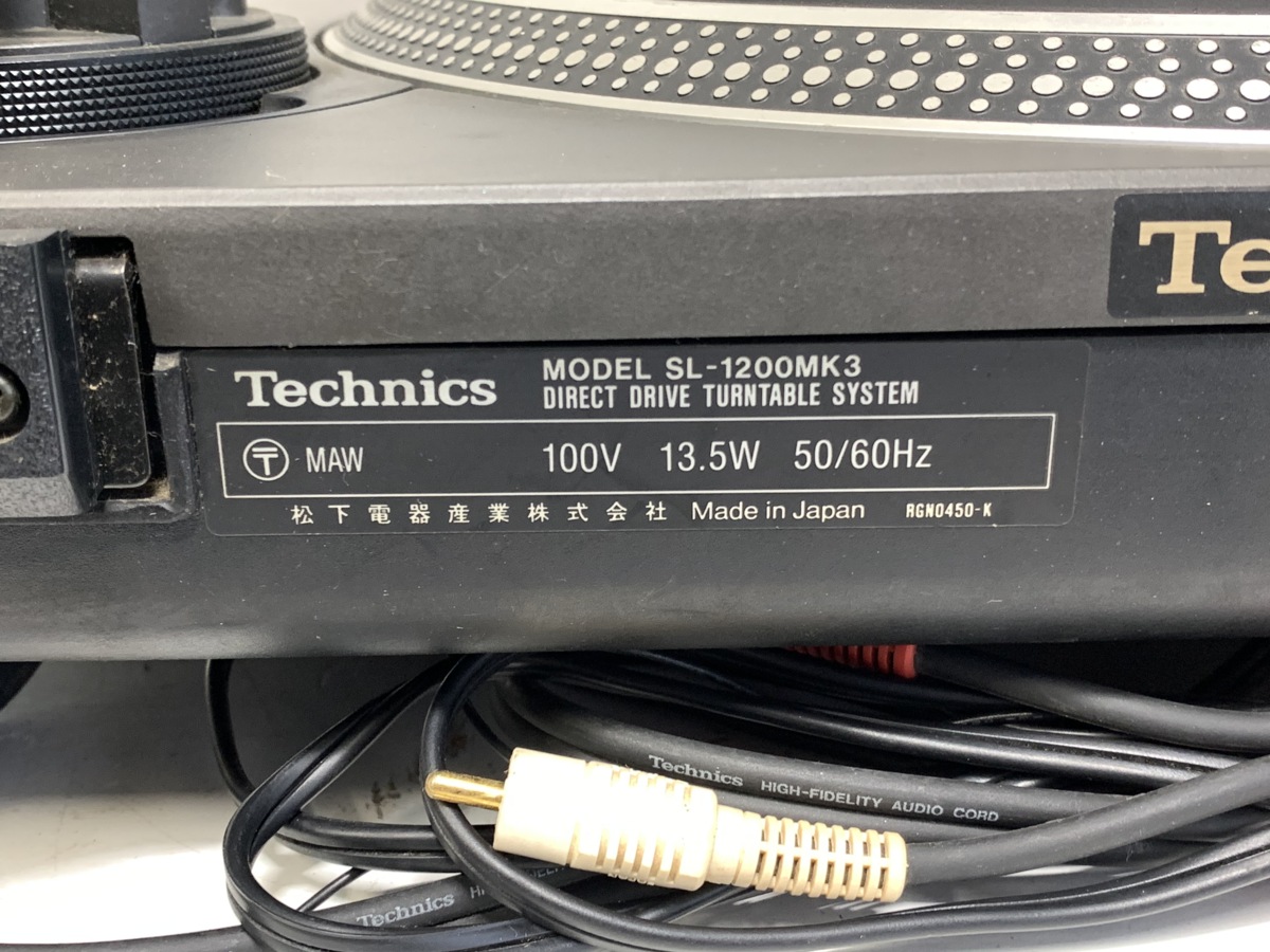 予約受付中 【動作確認済み・LEDカスタム品】Technics SL-1200MK3