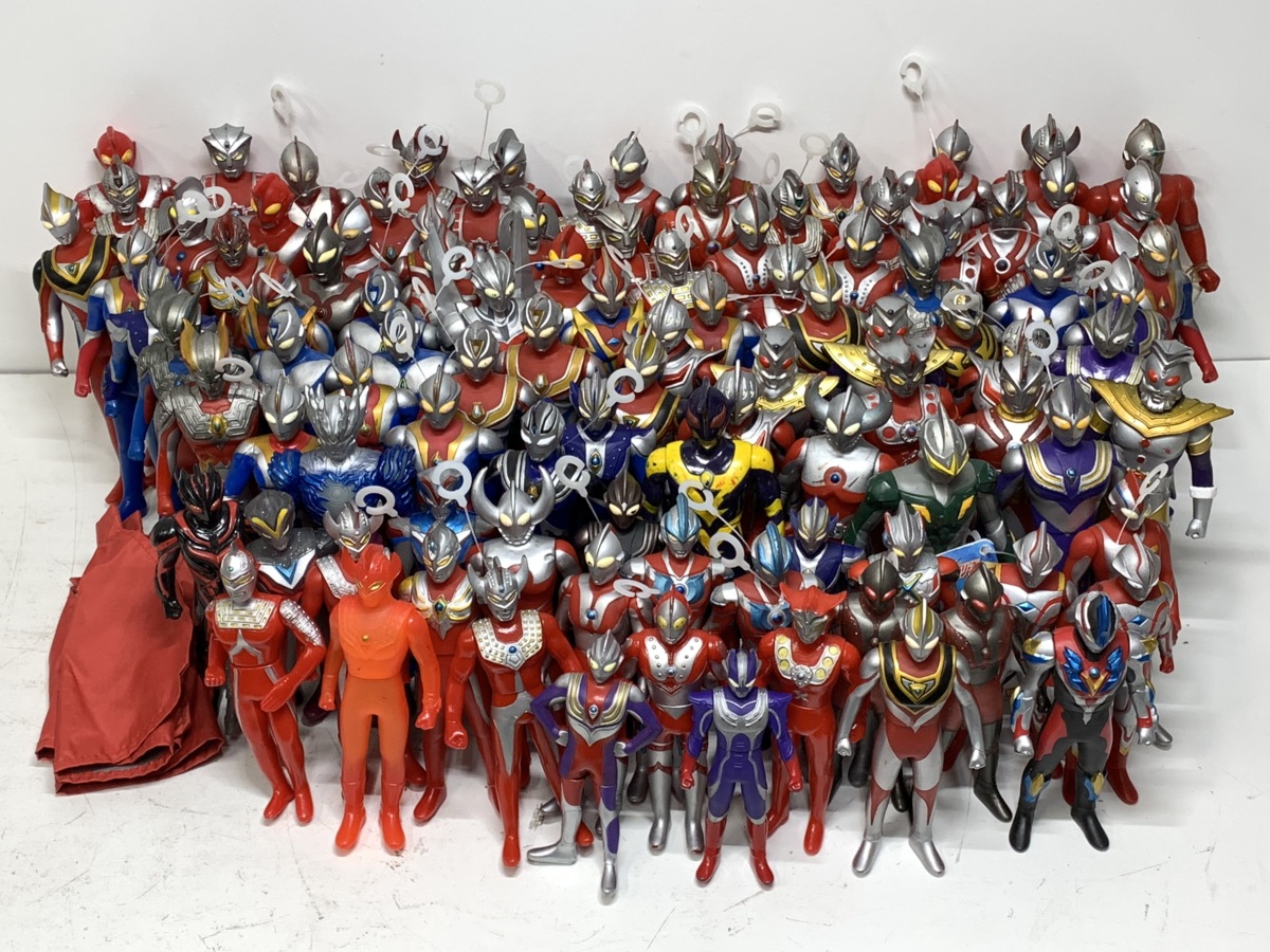 ウルトラヒーロー ソフビ人形＜104体まとめて＞◆ザ☆ウルトラマン ゾフィー タロウ ナイス マックス メビウス ほか◇BANDAI 円谷プロ □