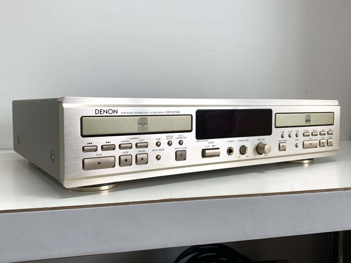 DENON デノン CDR-W1500◆CDプレーヤー一体型CDレコーダー □