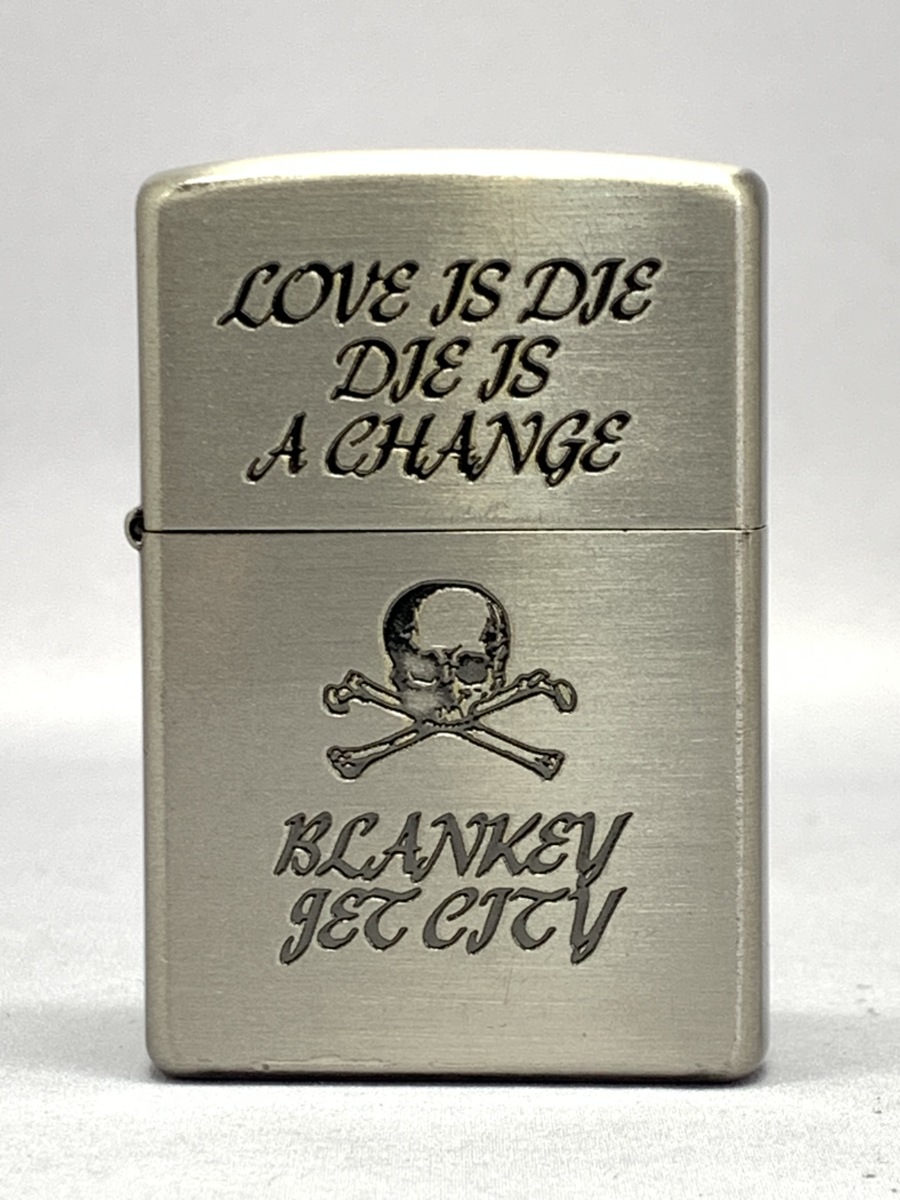 ZIPPO ジッポー BLANKEY JET CITY＜元箱付き＞LOVE IS DIE DIE IS A CHANGE 2000年ツアーグッズ◆ブランキージェットシティ