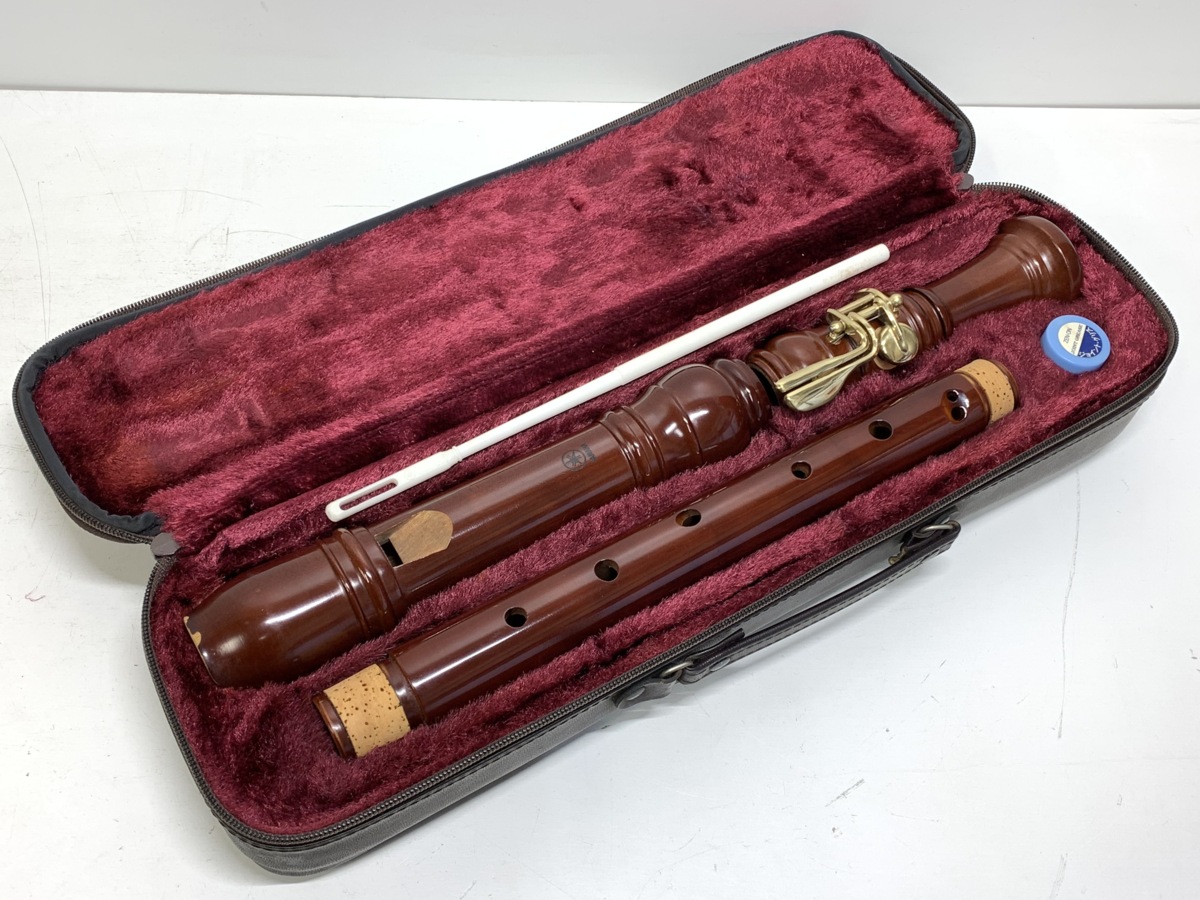 色移り有り YAMAHA TENOR BAROQUE 木製リコーダー 極美品 - 通販