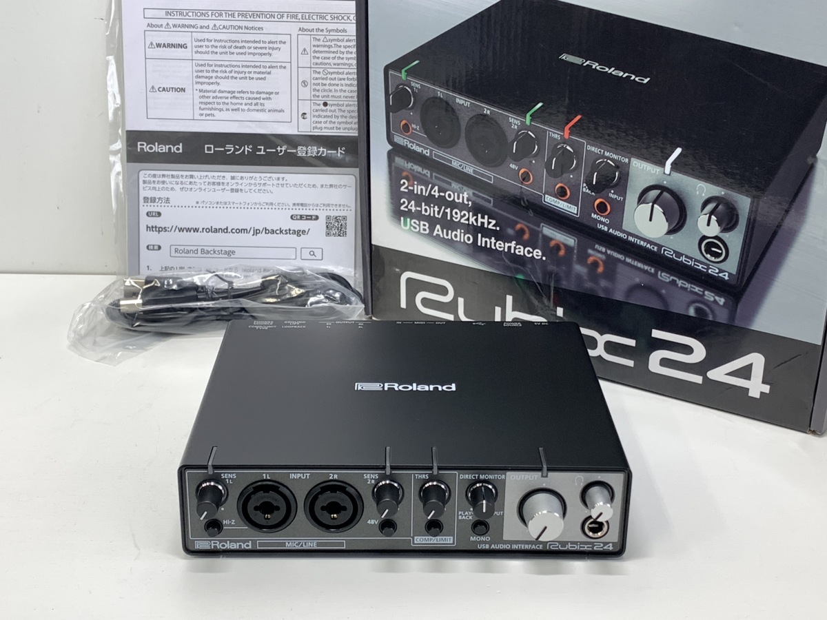 Roland ローランド Rubix24＜元箱 取説付き＞◆USBオーディオインターフェース 24bit/192kHz対応 ハイレゾ