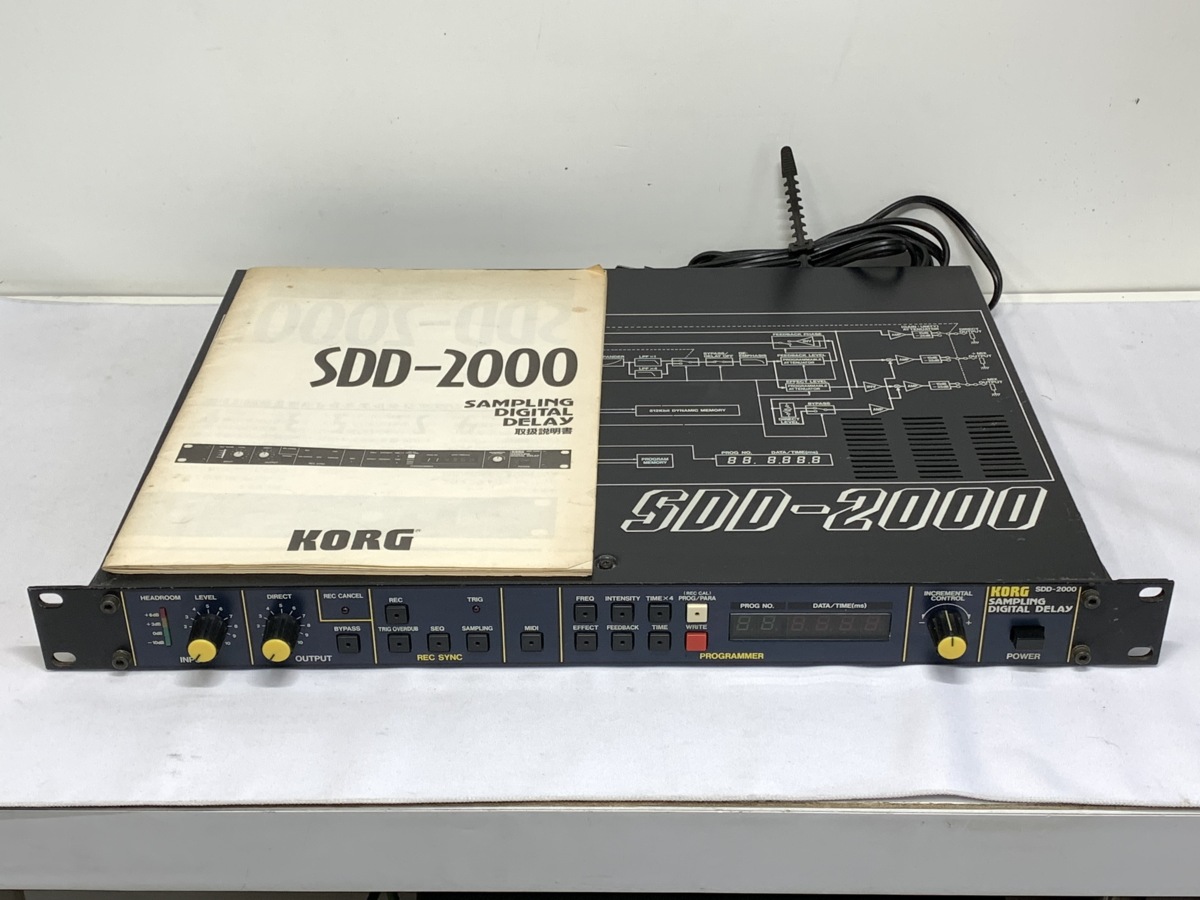 KORG SDD-2000 サンプリングデジタルディレイ 取扱説明書付き 正規逆 ...