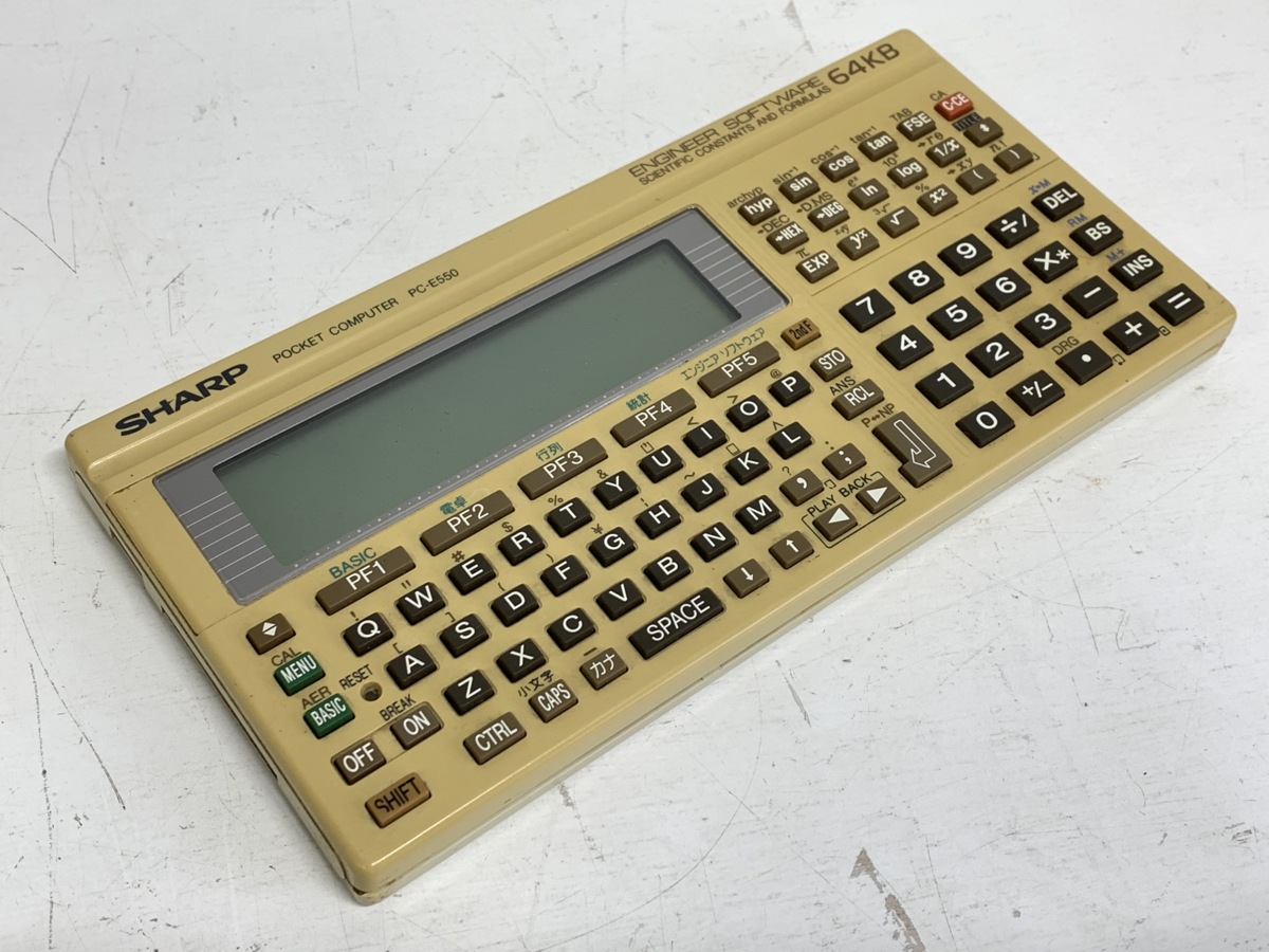 希少品】SHARP ポケットコンピューター PC-1490UⅡ 関数電卓-