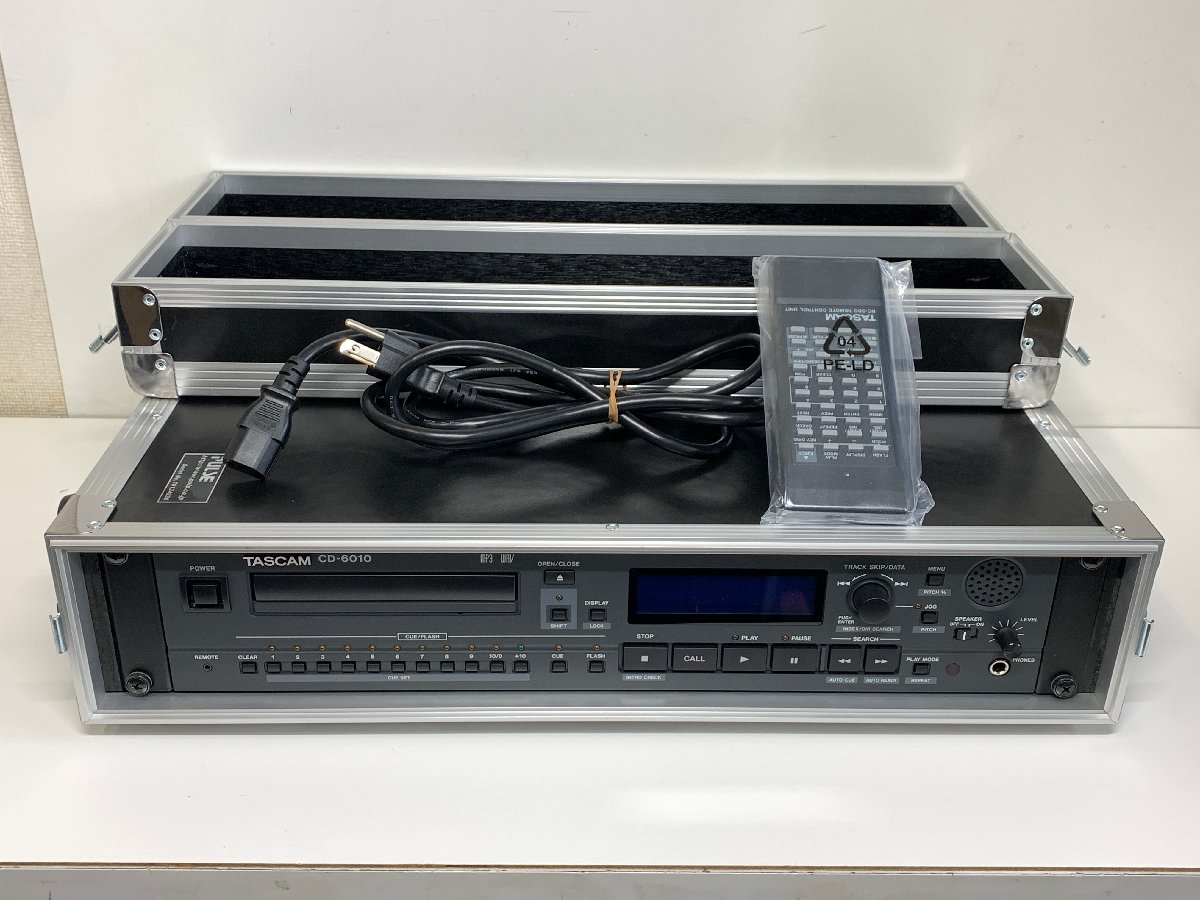TASCAM CD-6010＜PULSE 2Uラックケース・リモコン付き＞タスカム 放送業務仕様CDプレーヤー