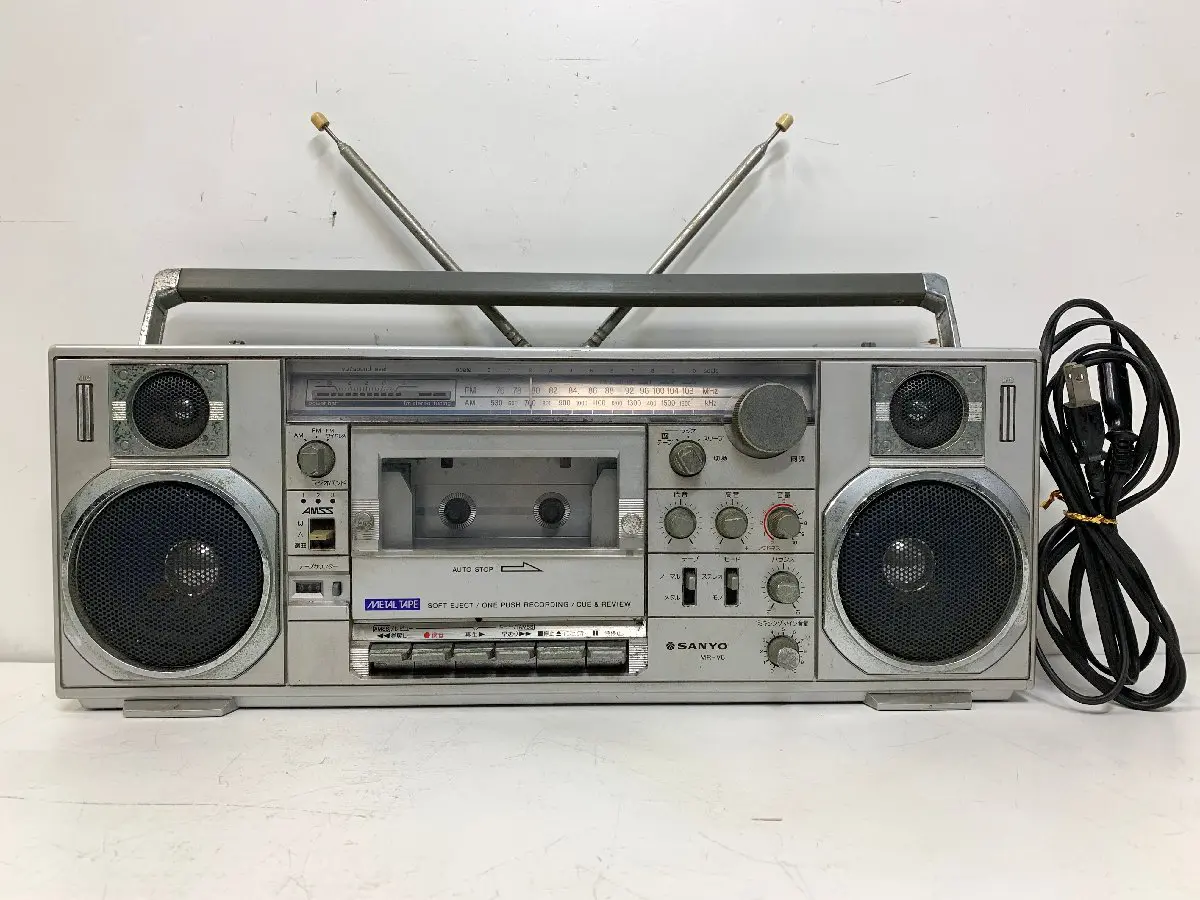 SANYO】MR-V8 ラジカセ vintage RADIO CASSETTE RECORDER サンヨー 