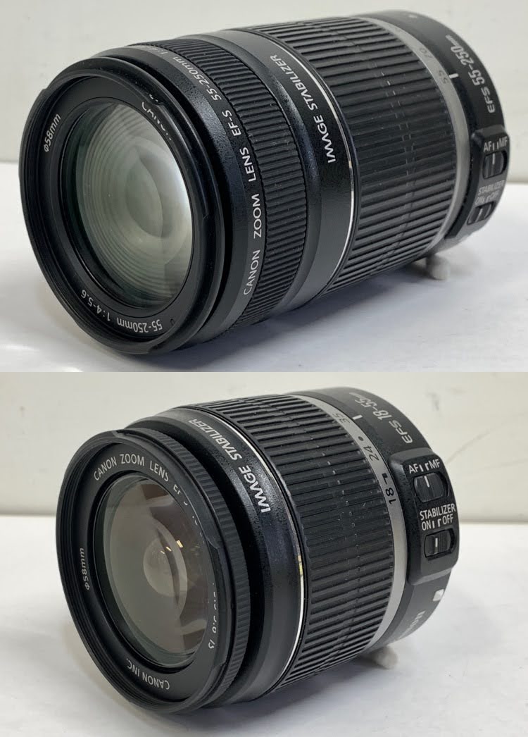 Canon EF-S 55-250mm F4-5.6 / 18-55mm F3.5-5.6 IS