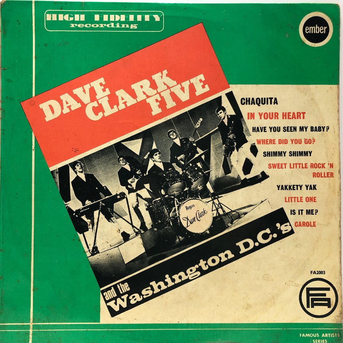 【UK盤 LP】THE DAVE CLARK FIVE and THE WASHINGTON D.C.'S