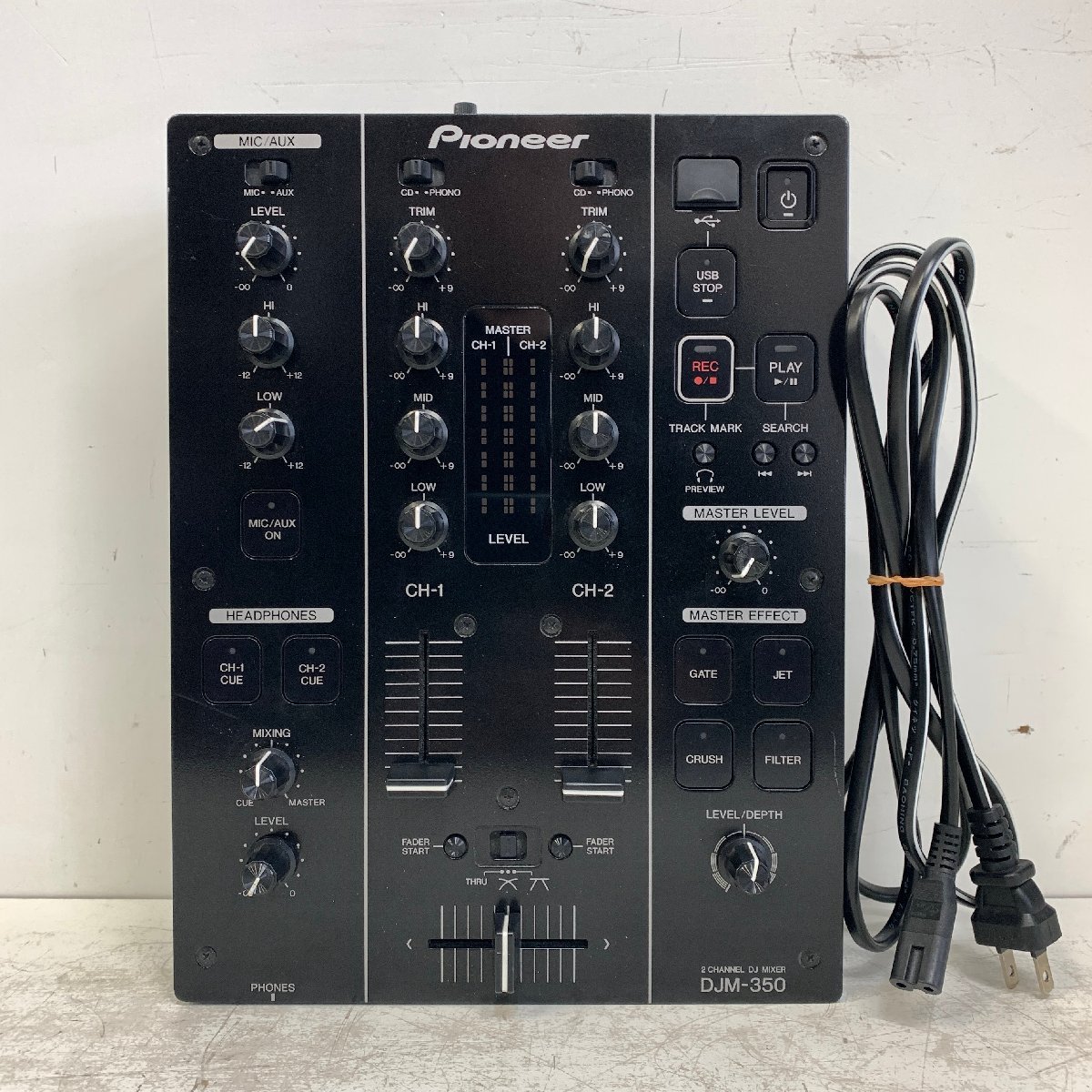 Pioneer DJM-350 パイオニア USB録音機能搭載DJミキサー ブラック