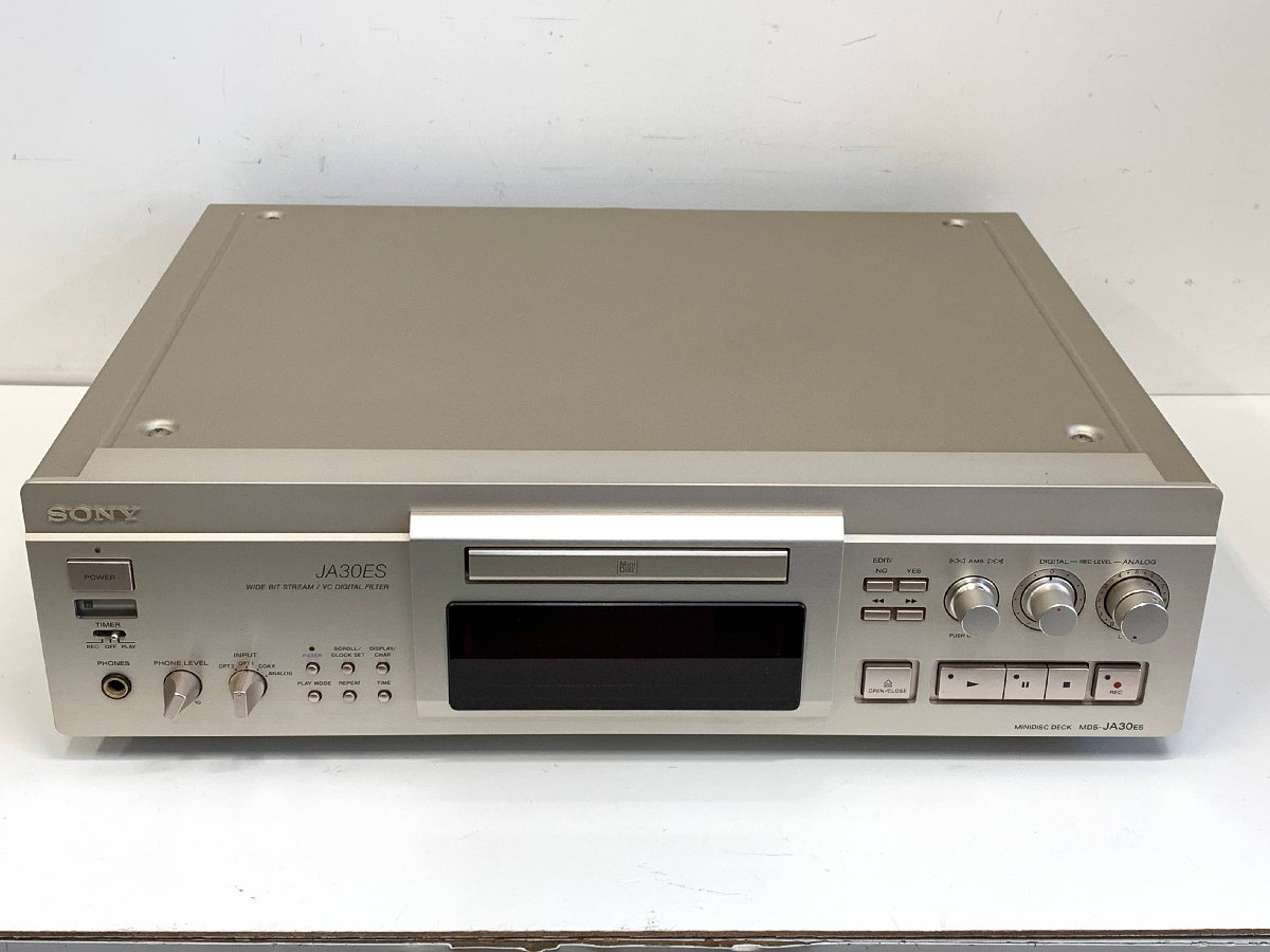 SONY MDレコーダー　MDS-JA30ES　ジャンク品SONY