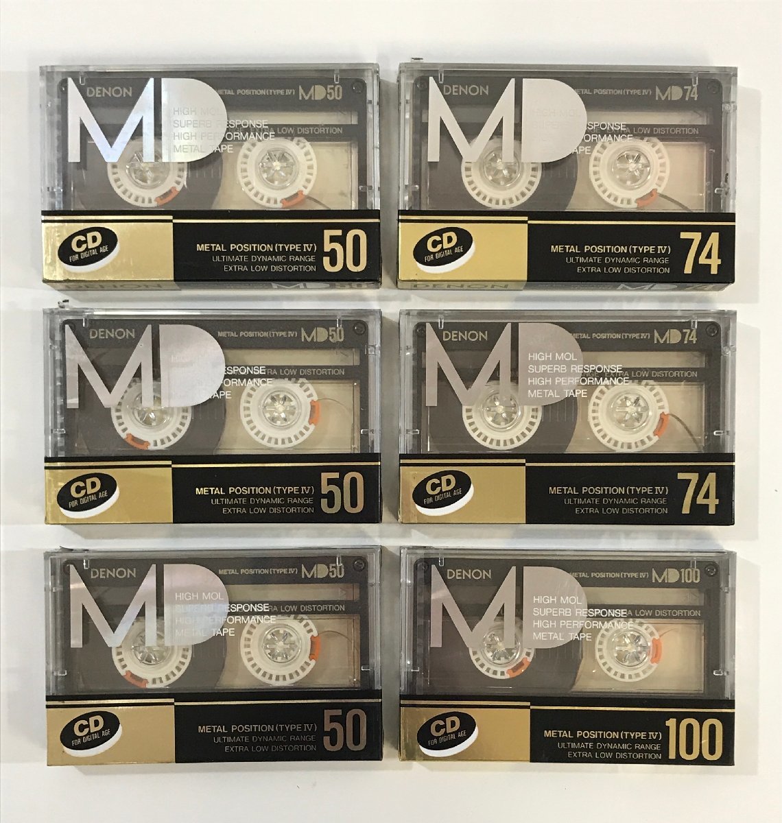 カセットテープ DENON MD 50/74/100