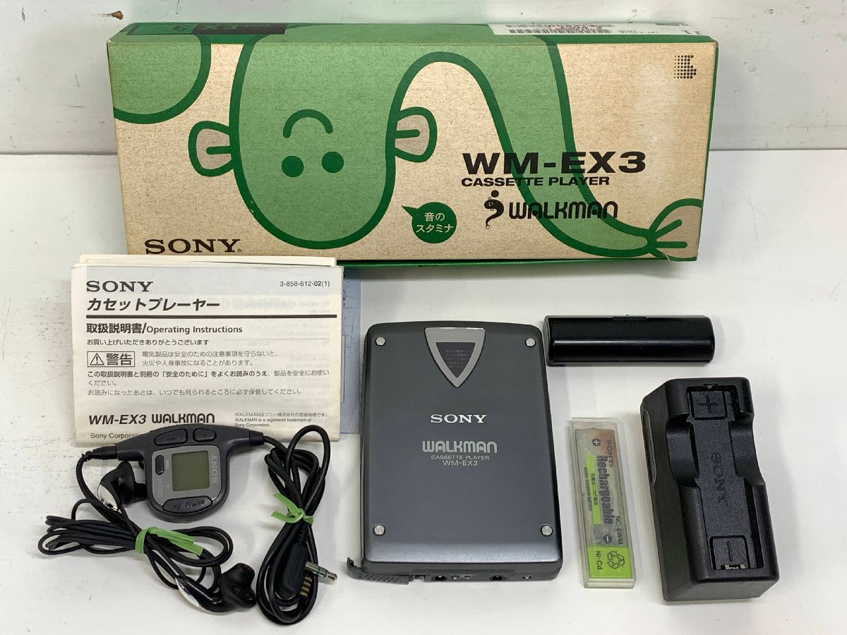 SONY WM-EX3＜元箱・取説付き＞ソニー WALKMAN カセットプレーヤー ウォークマン MADE IN JAPAN