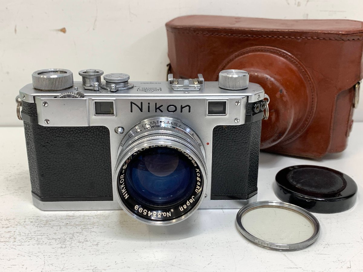 Nikon S／NIKKOR-S・C 50mm F1.4 ニコン レンジファインダーカメラ 単焦点標準レンズ 速射ケース付き
