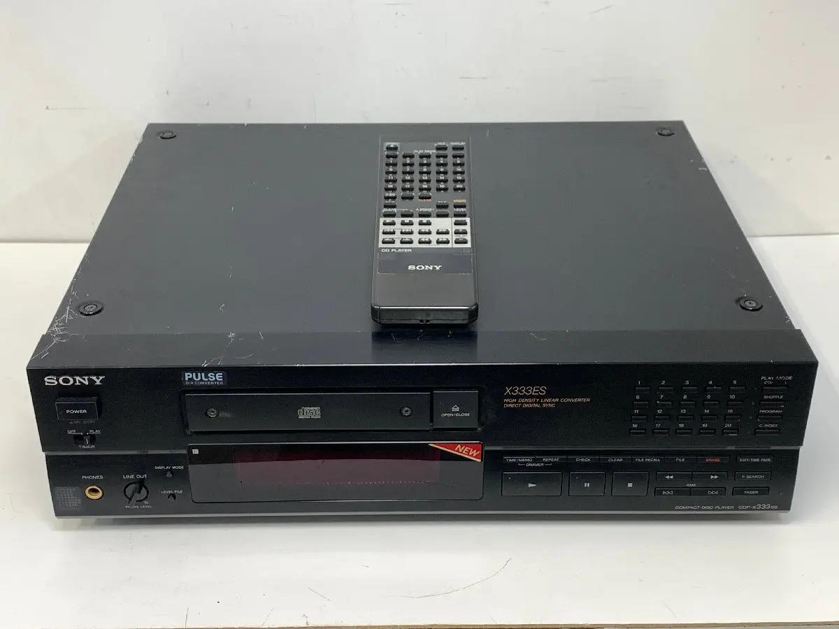 SONY CDP-X333ES リモコン付き ソニー CDプレーヤー MADE IN JAPAN