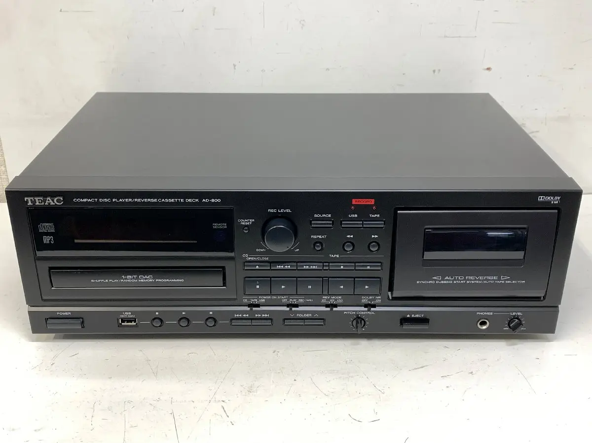 TEAC AD-500 カセットCDデッキ - ラジオ・コンポ