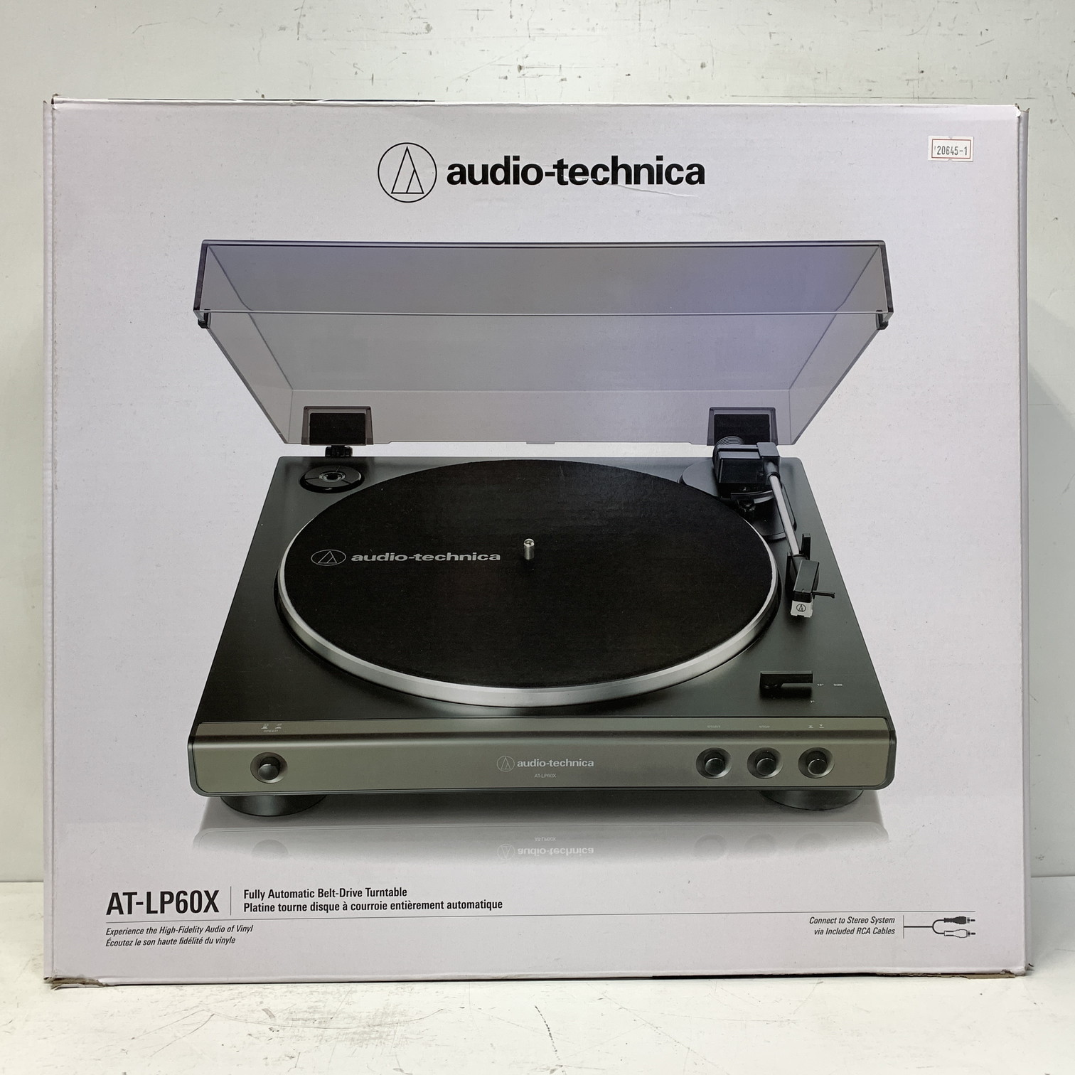 audio-technica AT-LP60X＜元箱付き＞レコードプレーヤー ターンテーブル ダークガンメタリック