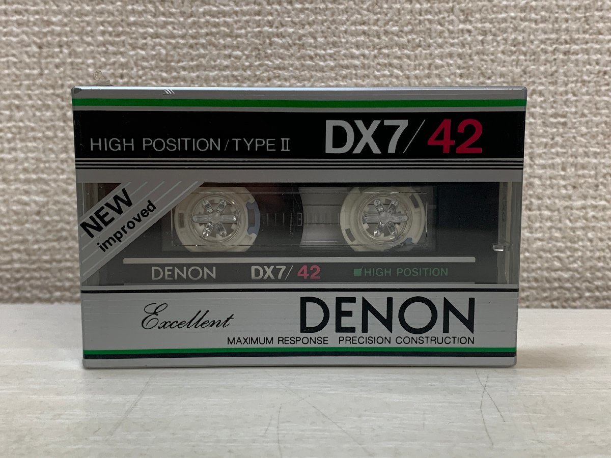 カセットテープ DENON DX7/42＜未開封＞ハイポジジョン TYPE II