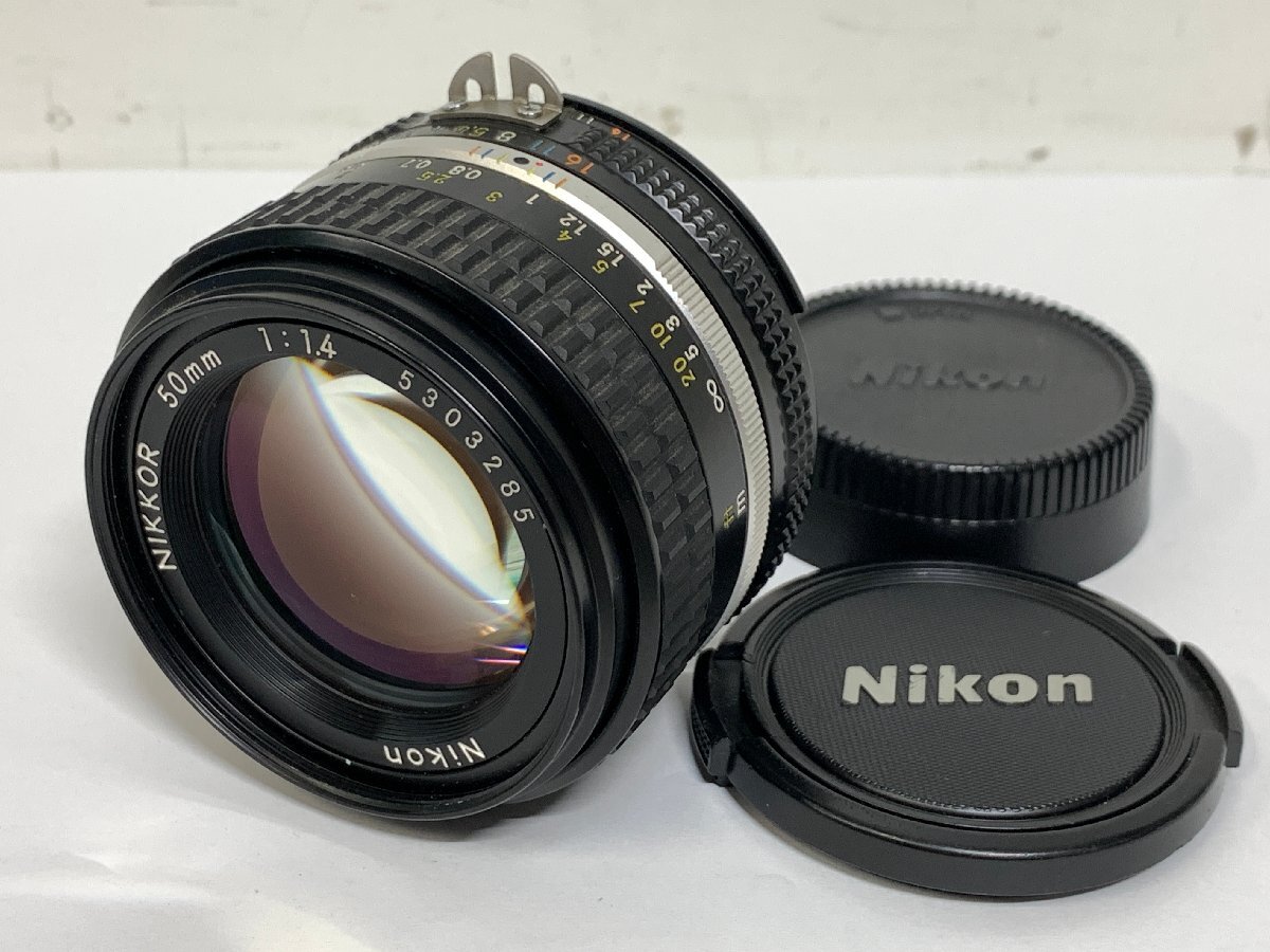 NIKON AI-S NIKKOR 50mm f1.4 MF オールドレンズ - レンズ(単焦点)