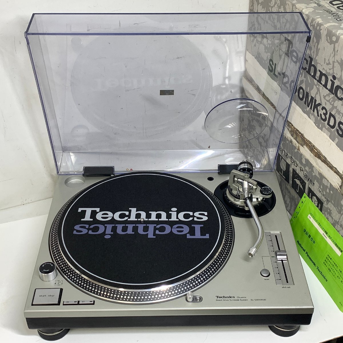 Technics SL-1200MK3D テクニクス レコードプレーヤー ターンテーブル シルバー MADE IN JAPAN