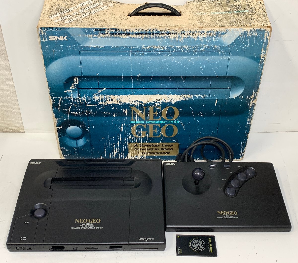 SNK NEOGEO 本体・コントローラー・メモリーカード＜元箱付き＞NEO-0 NEO-IC8