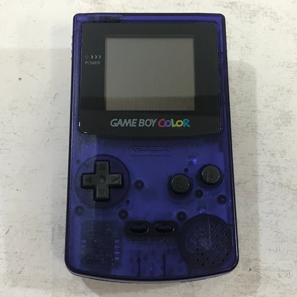 NINTENDO ゲームボーイカラー ミッドナイトブルー GAME BOY COLOR MADE IN JAPAN 任天堂 日本製 CGB-001