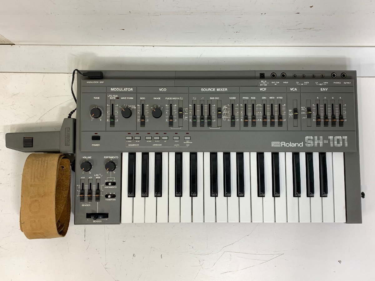 Roland SH-101 モジュレーショングリップ・ストラップ付き MGS-1 グレー ローランド