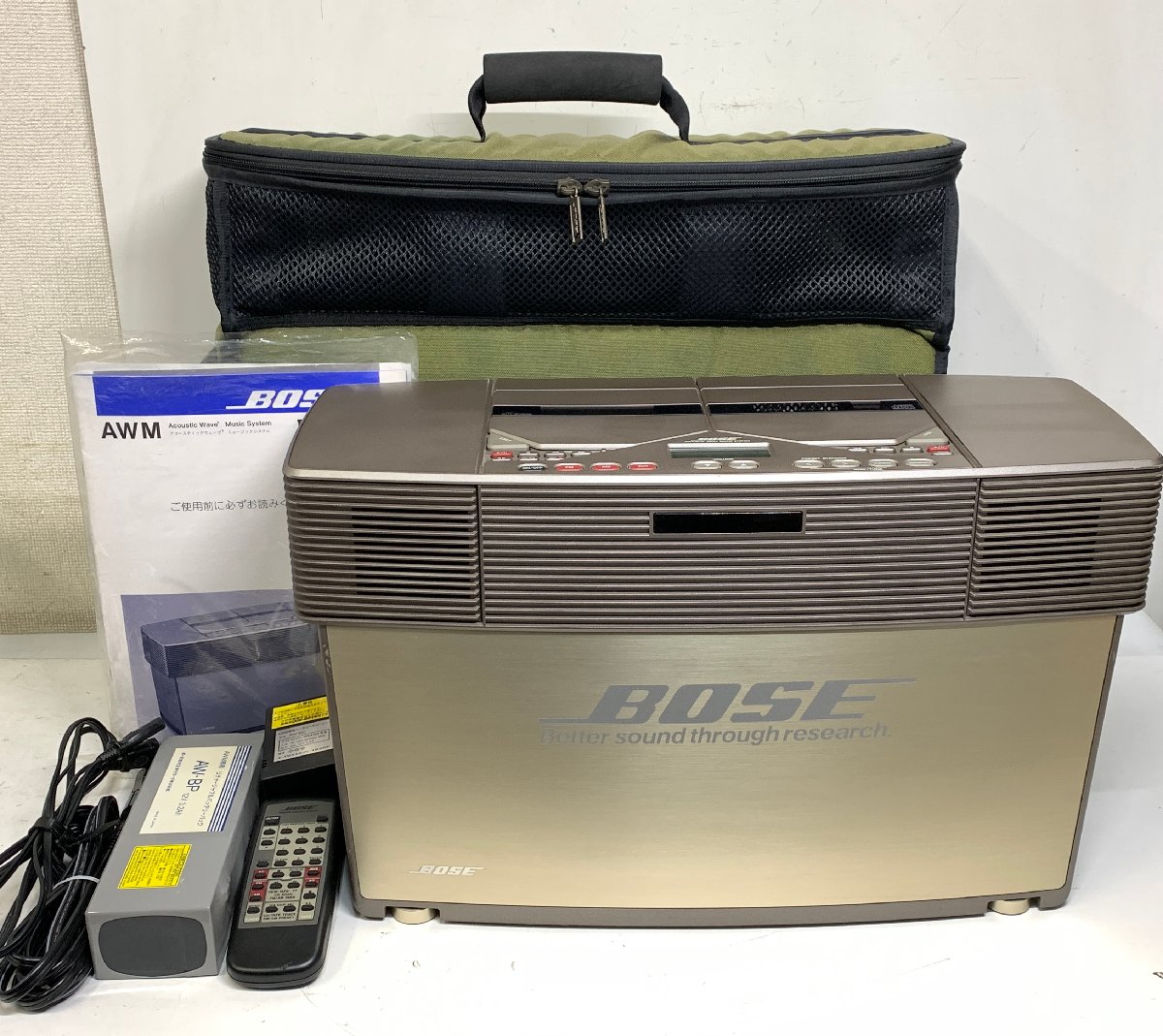 BOSE AWM Acoustic Wave Music System キャリングケースAW-CC付き