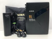 AIWA HS-P30 アイワ ポータブルカセットプレーヤー キャリングポーチ付き 黒 ブラック MADE IN JAPAN