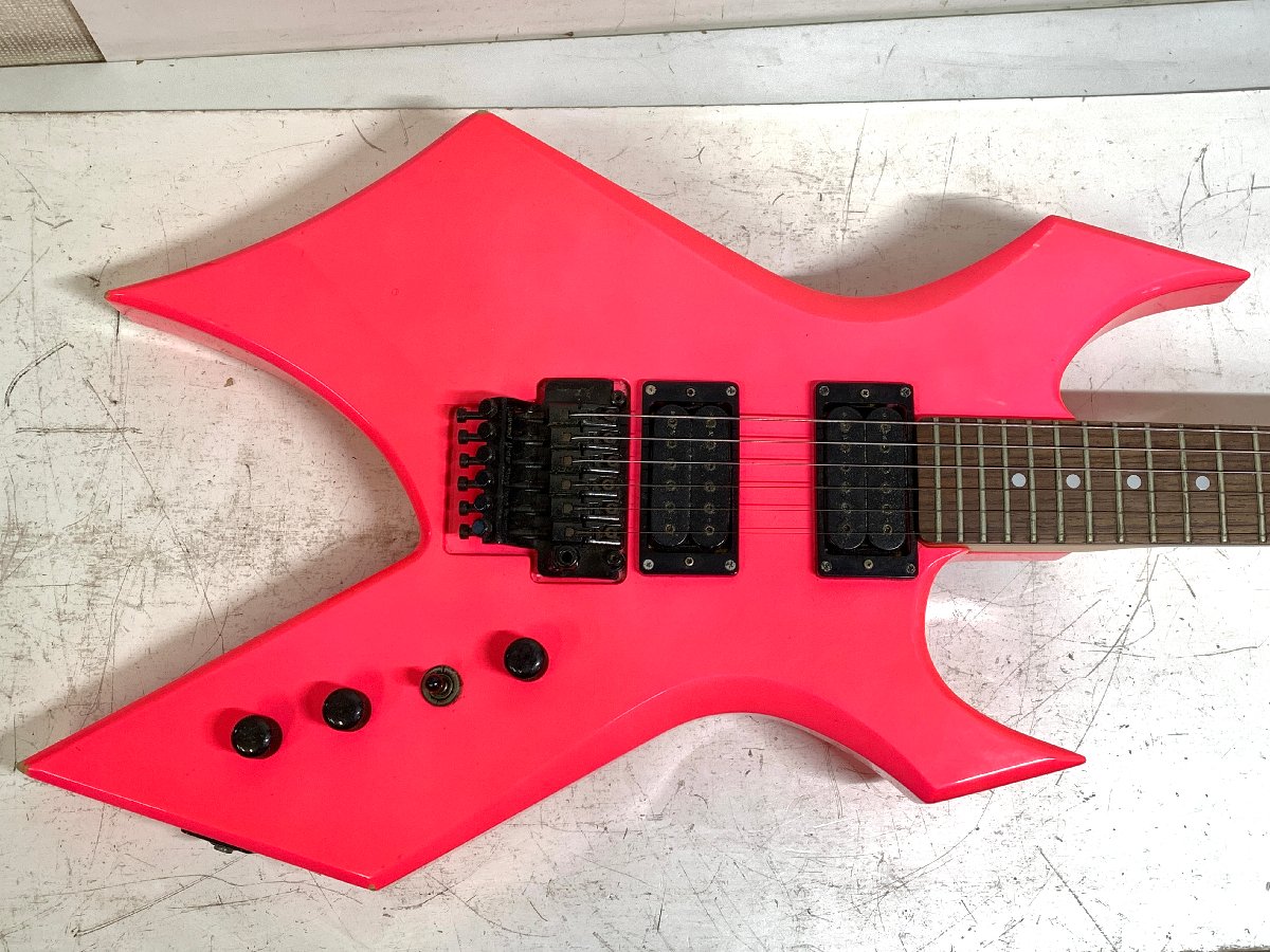 B.C.Rich WARLOCK B.C.リッチ ワーロック 蛍光ピンク 2ハム 変形ギター