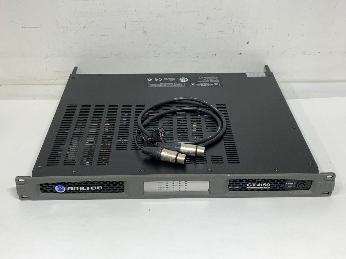 AMCRON CT4150 アムクロン 4チャンネルパワーアンプ 1Uラックマウント CROWN クラウン