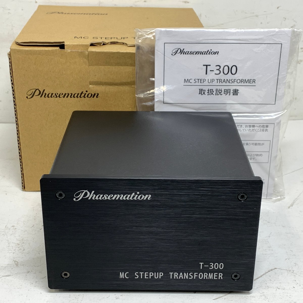 Phasemation T-300 元箱・取説付き フェーズメーション MC昇圧トランス セットアップトランス MADE IN JAPAN