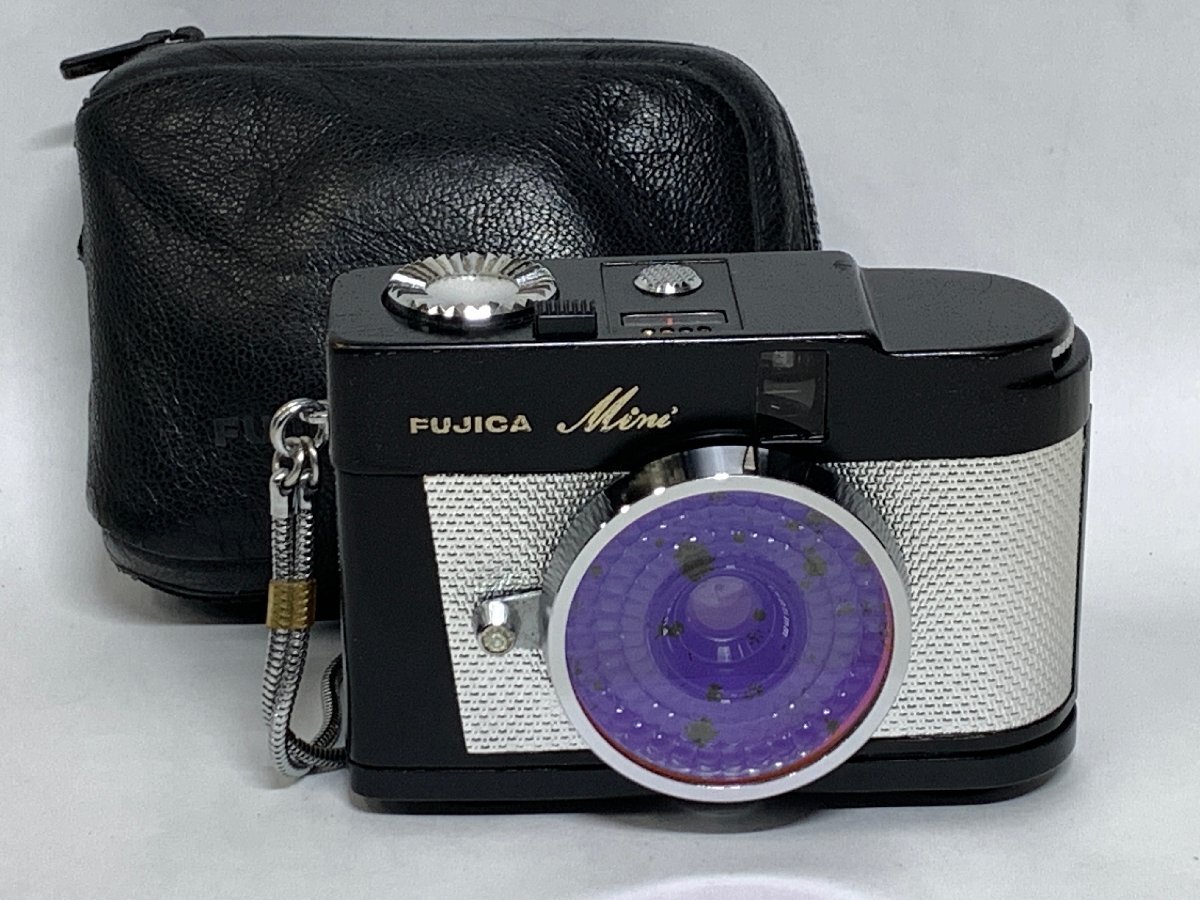 FUJICA Mini ケース付き ハーフサイズ フィルムコンパクトカメラ フジカミニ MADE IN JAPAN