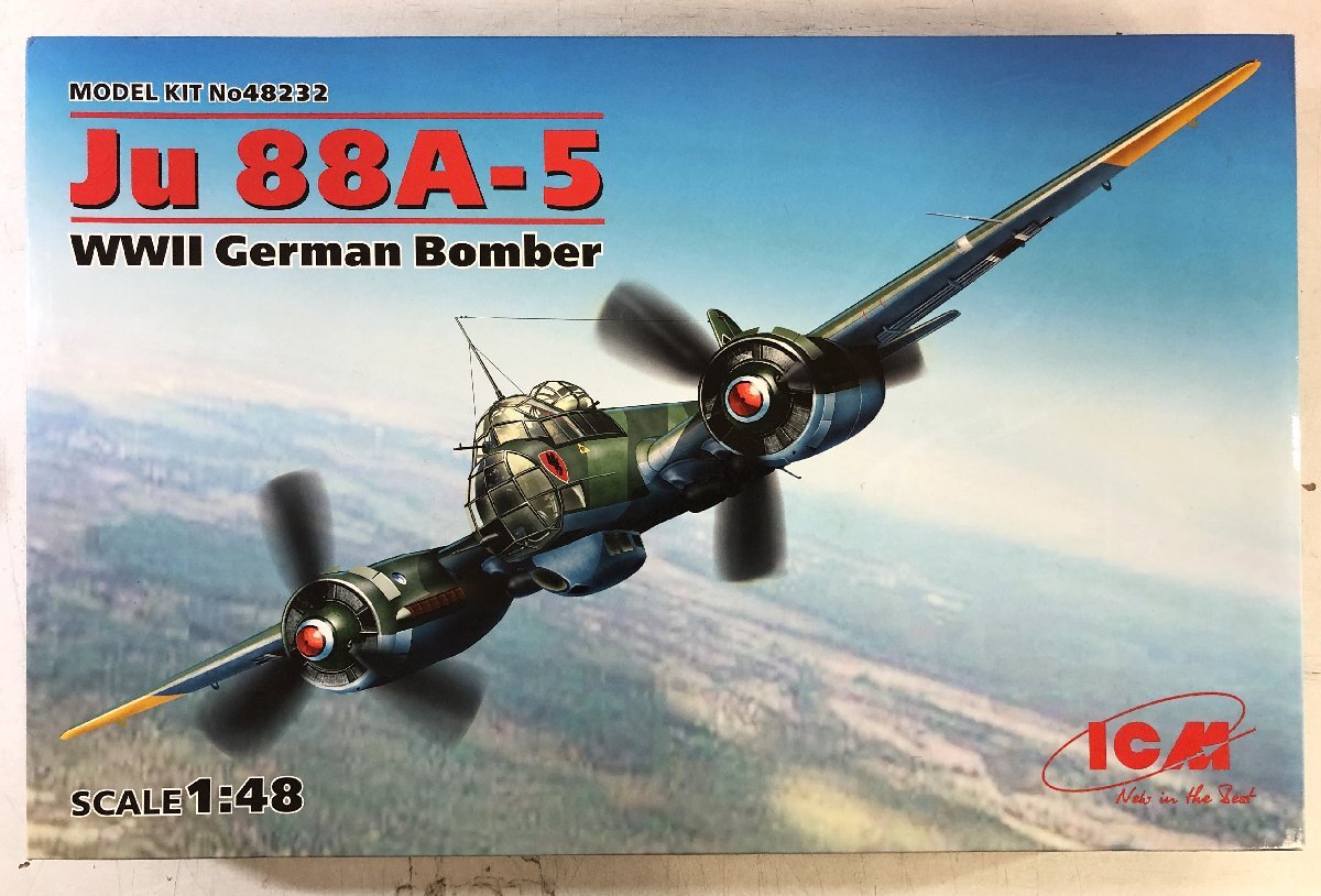 ICM 1/48 ユンカース Ju88A-5 爆撃機＜未組立プラモデル…