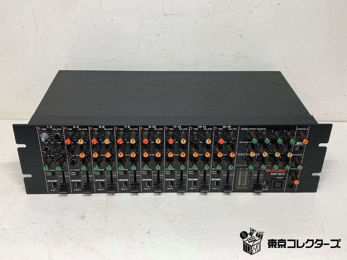 TASCAM MM-200 タスカム 8chアナログミキサー 3Uラックマウント