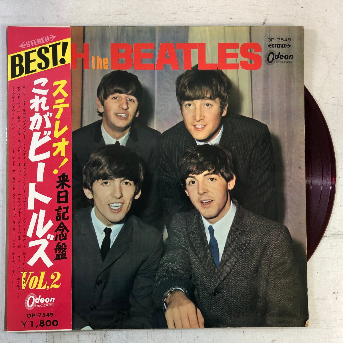 【赤盤カラーレコード LP】ザ・ビートルズ THE BEATLES /…