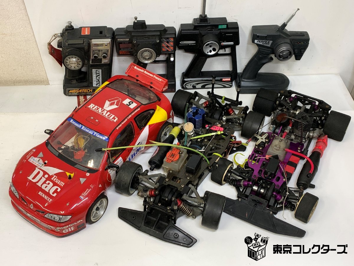 エンジンラジコンカー まとめて シャーシ プロポ 送信機 OS KYOSHO KO PROPO ルノー・メガーヌ RCカー 部品 パーツ