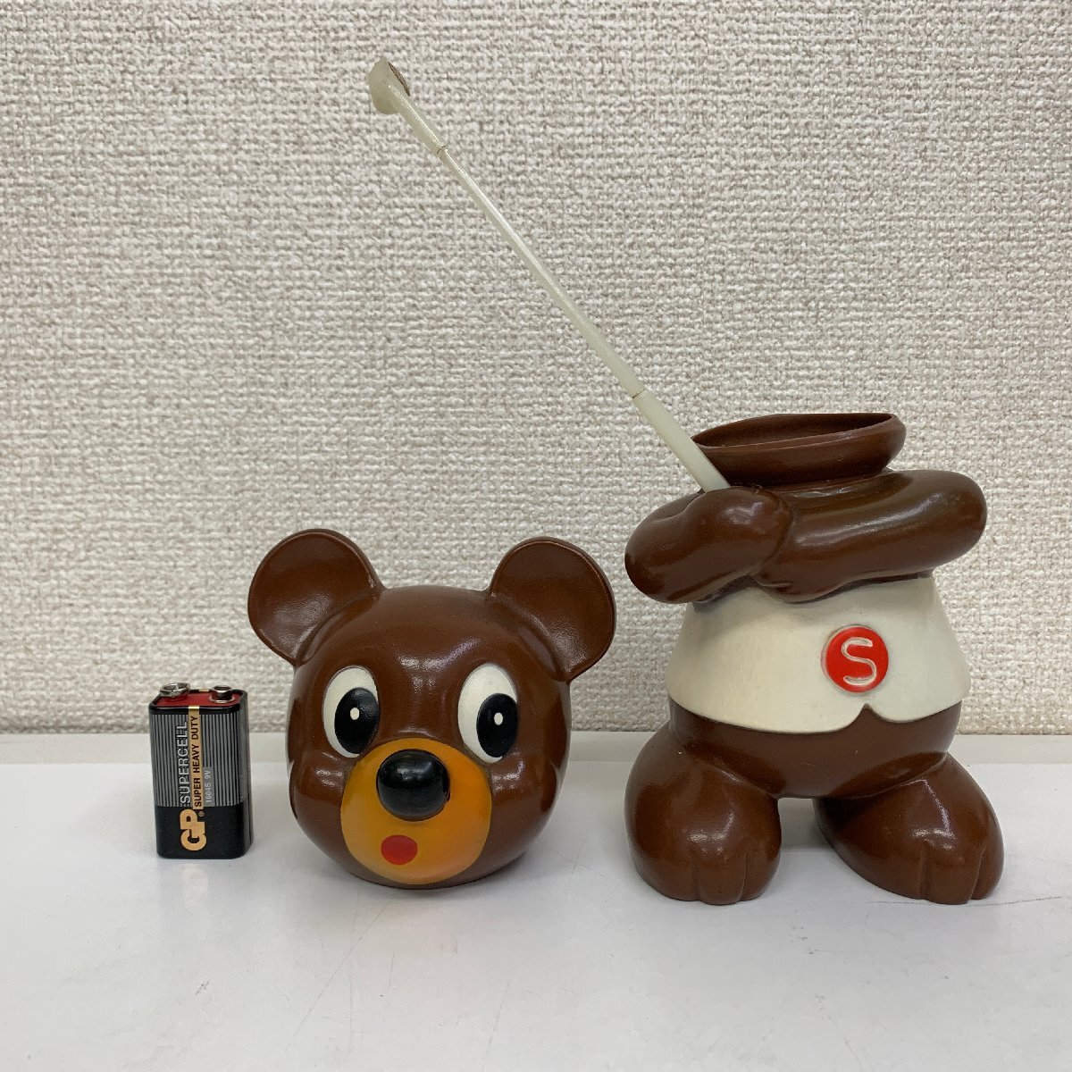 【ソフビ貯金箱買取】巣鴨信用金庫 ころちゃん クマ ゴルフ ソフビ 人…