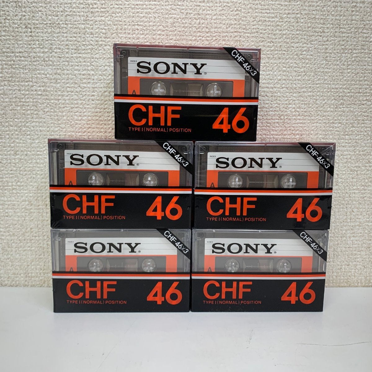 【未開封】3本入5セット カセットテープ SONY CHF 46 ×3…