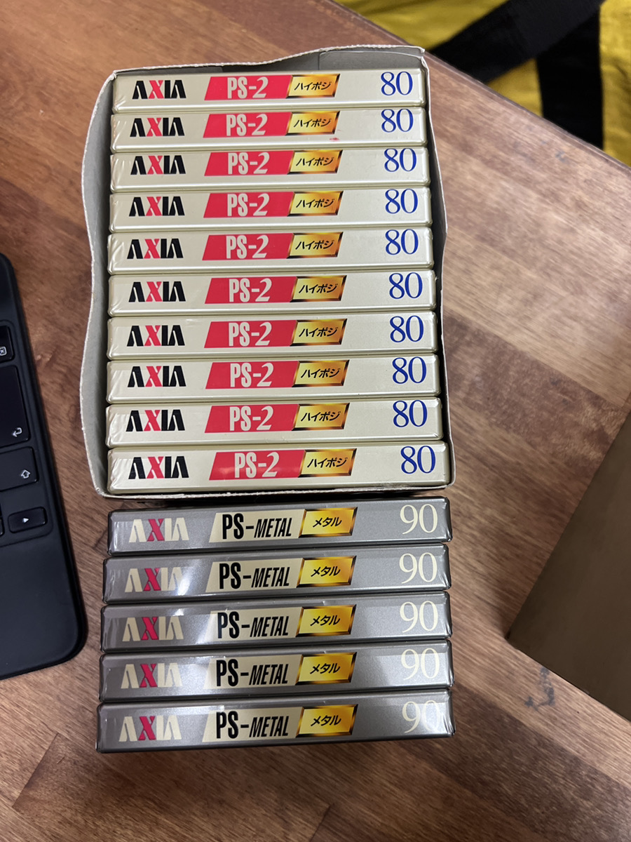 【生テープ店頭買取】未開封 AXIA PS2G 80 ハイポジ PS-…