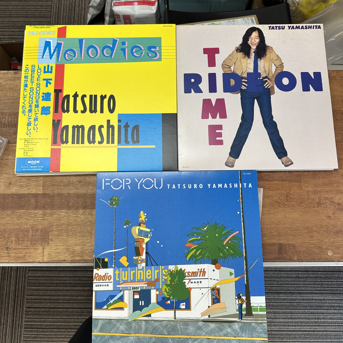 【レコード店頭買取】山下達郎 LP ライドオンタイム RIDE ON …