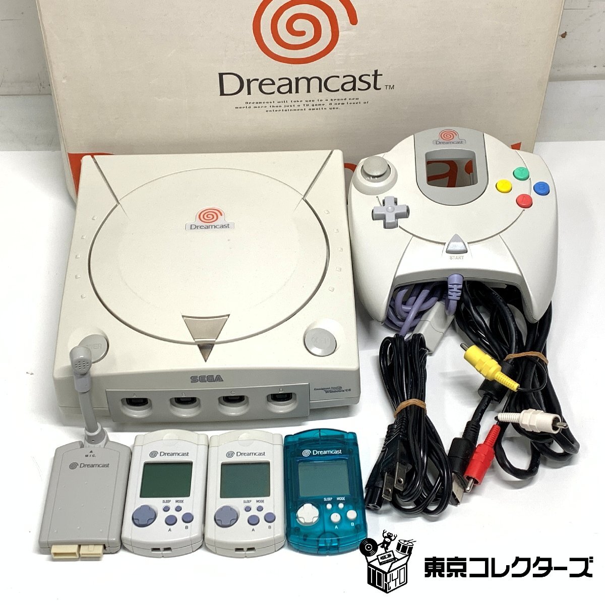 SEGA ドリームキャスト 本体/ゲームパッド/ビジュアルメモリ/マイ…