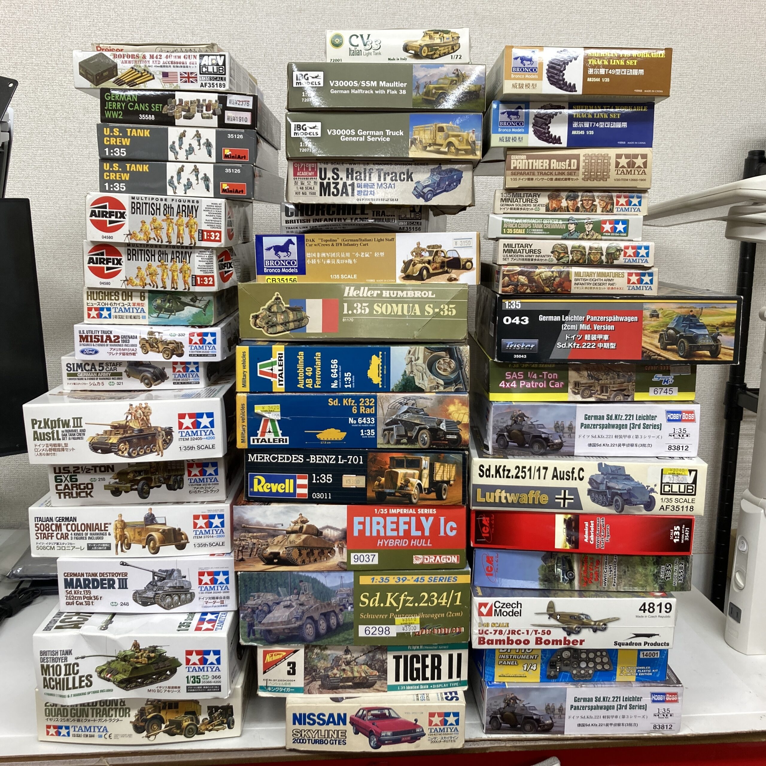 【出張買取】未組立 プラモデル まとめて タミヤ ニチモ ドラゴンモデ…