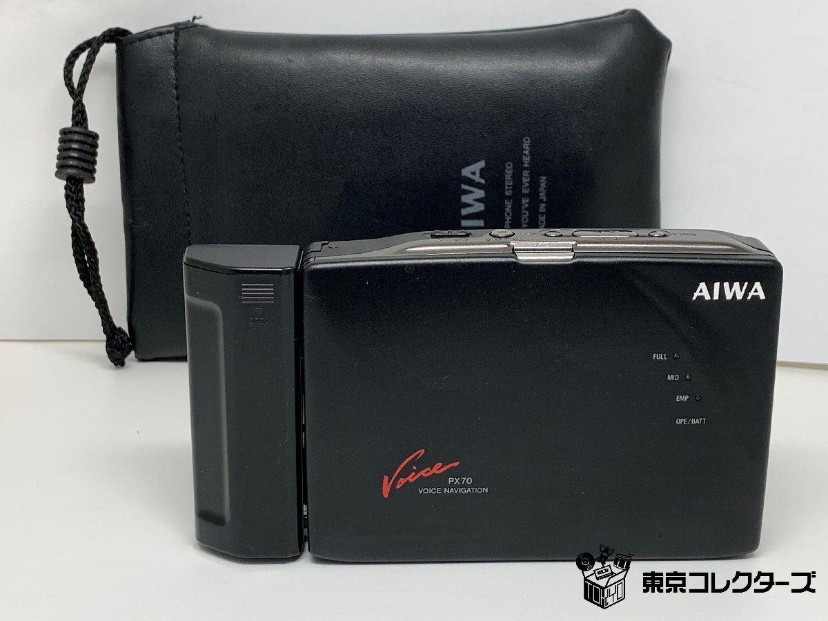 AIWA HS-PX70 アイワ ステレオカセットプレーヤー 乾電池ケ…