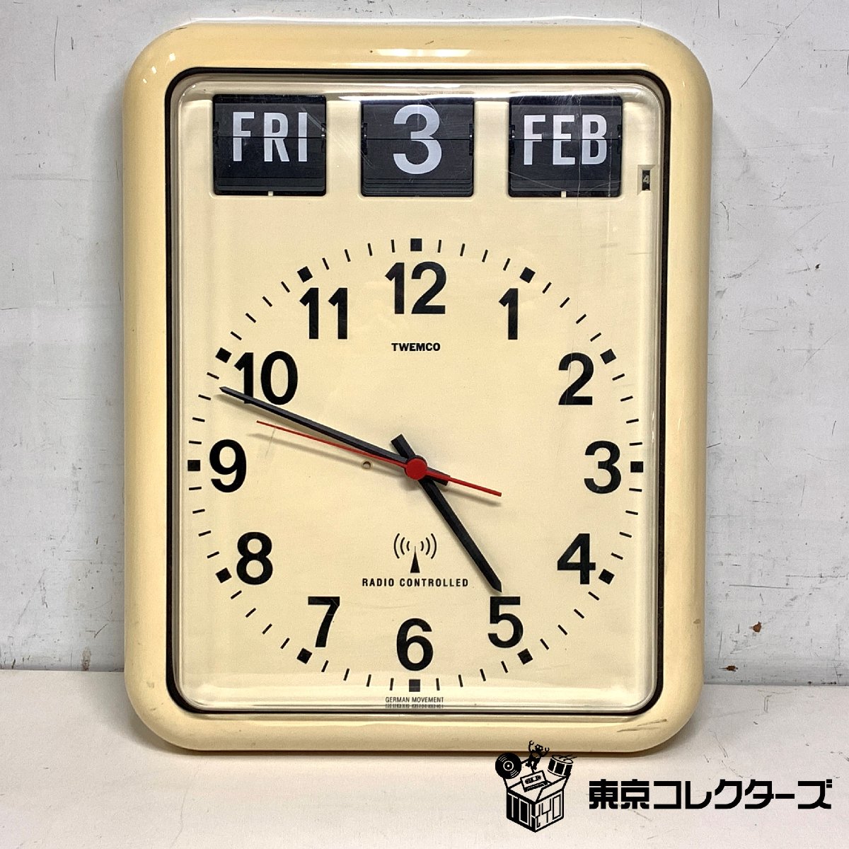 TWEMCO RC-12 トゥエンコ 電波時計 ホワイト