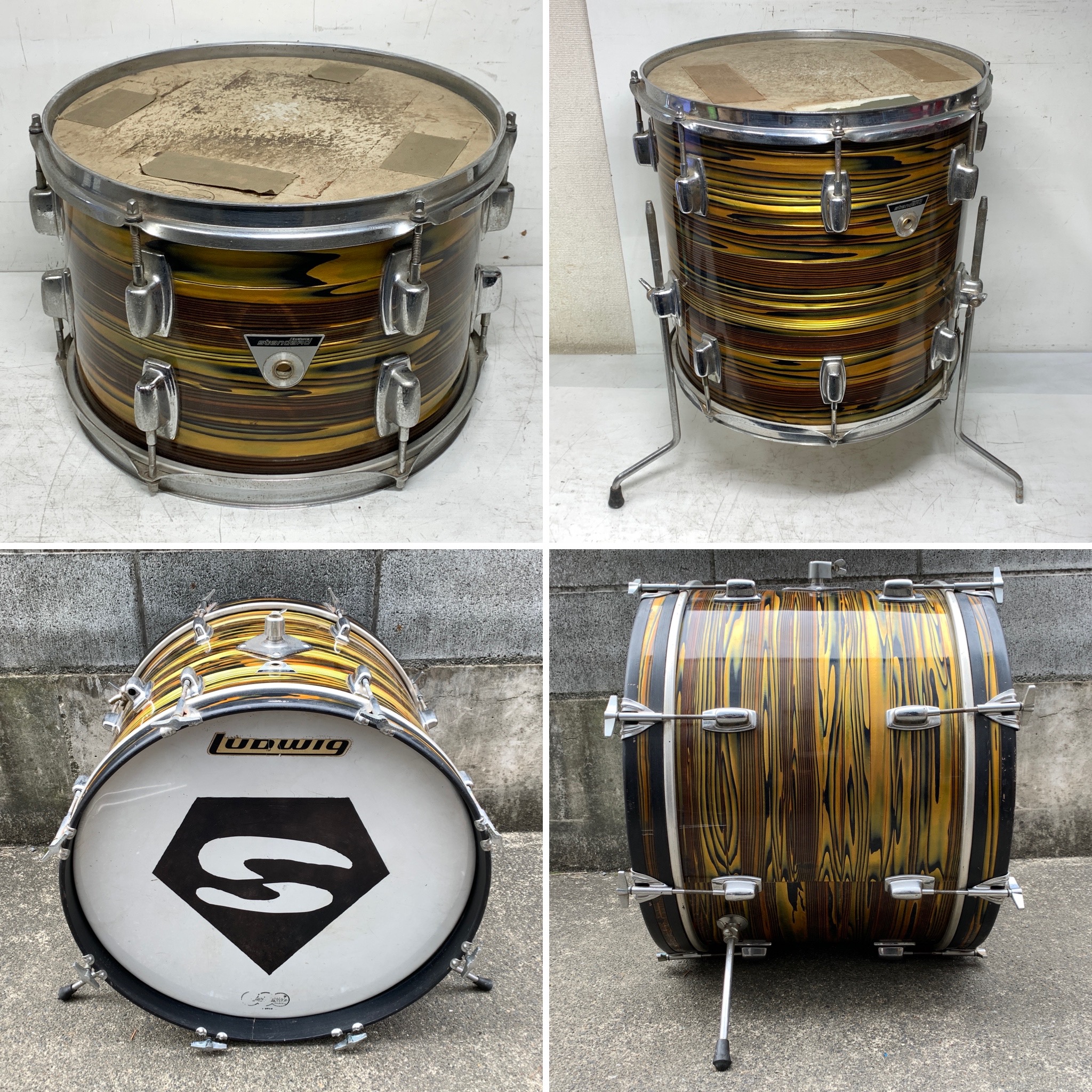 Ludwig Standard バスドラム/フロアタム/タム ラディッ…