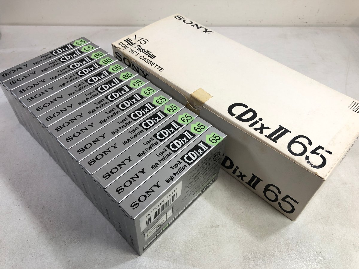 【出張買取】カセットテープ SONY CDixⅡ 65分 未開封 生テ…